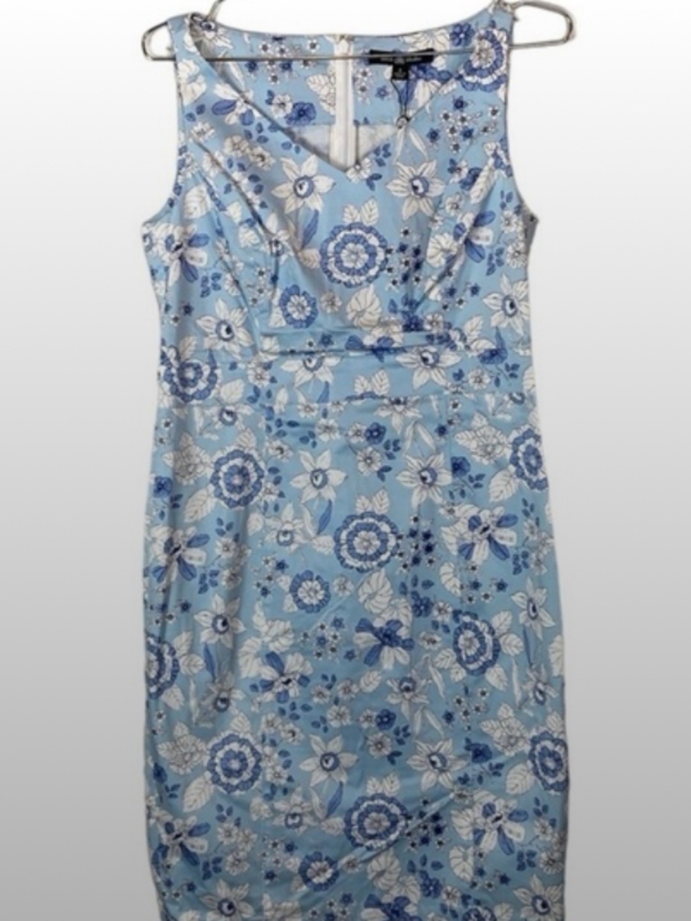 Brooks Brothers white and blue mini floral dress, NWT